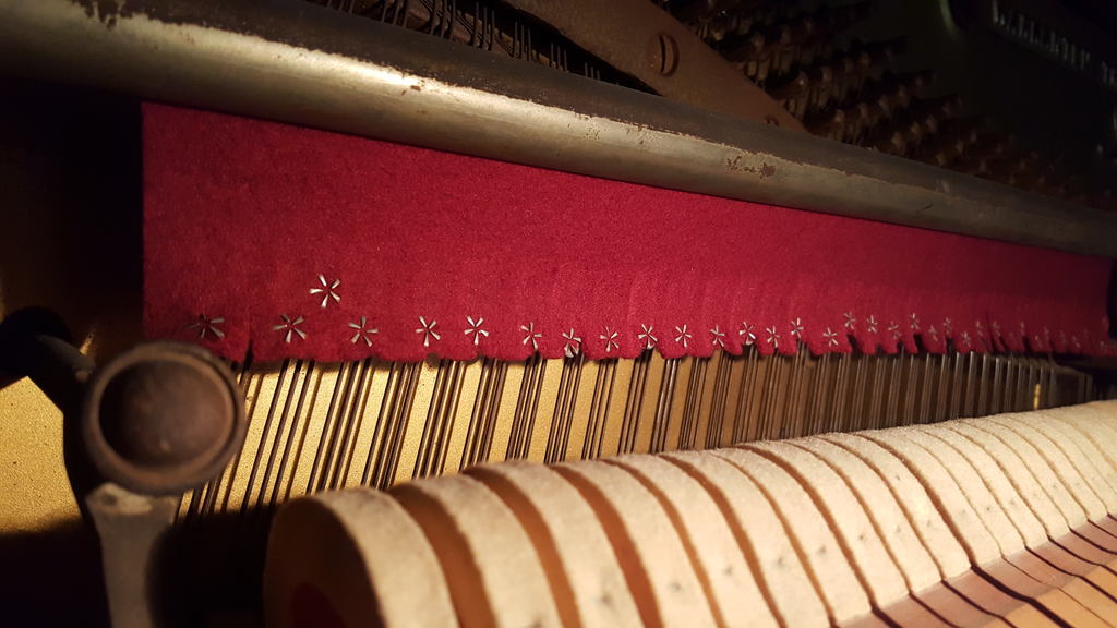 The pins on the Strauber Piano