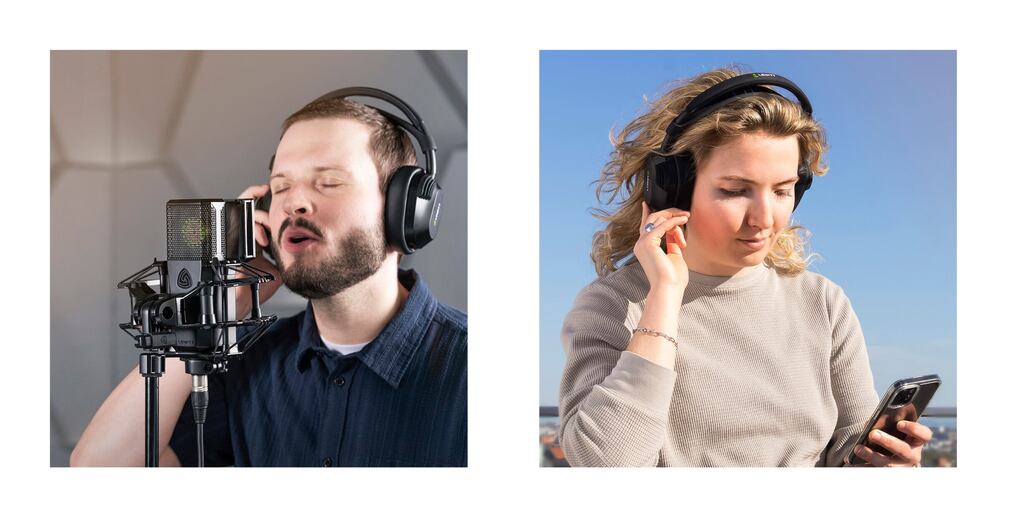 Closed back headphones for recording and listening