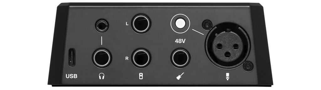 CONNECT 2 audio interface with a dedicated 48V button