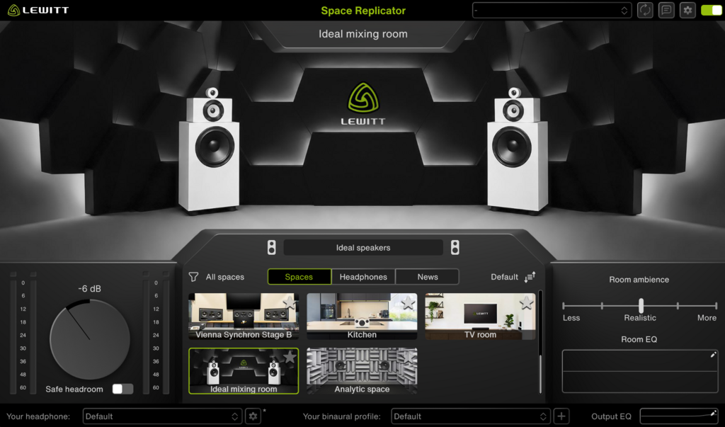 Ideal mixing room