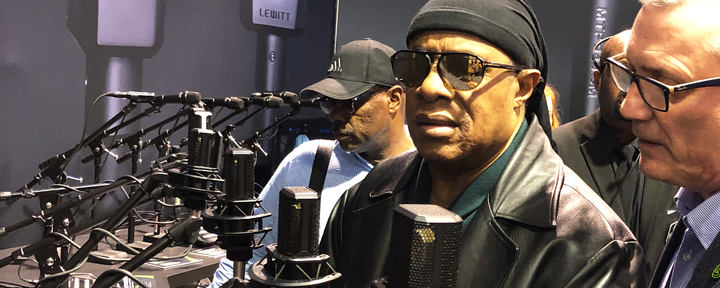 Stevie Wonder LEWITT microphones