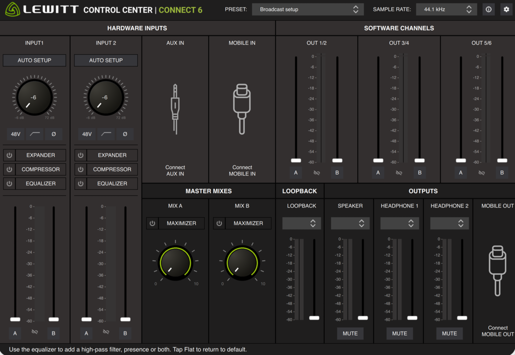 LEWITT Control Center