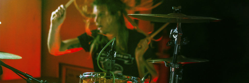 Drummer on stage