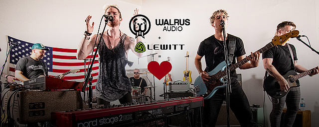 LEWITT MTP 740 CM at Walrus Audio "Songs at the Shop" with Walk the Moon [Photo © Amy Nickerson]