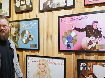 Dark Horse Recording gold records