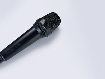 This image shows the MTP 250 DM dynamic handheld microphone