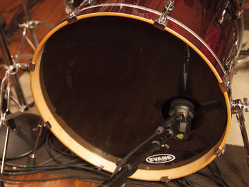 Bass Drum mit DTP 640 REX Kick drum Mikrofon