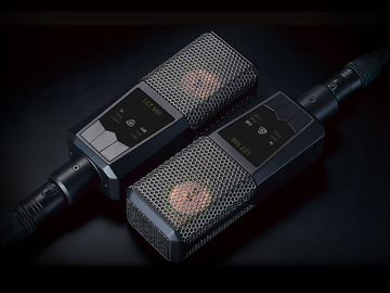 This image shows a matched pair of the LCT 550 cardioid condenser microphone.