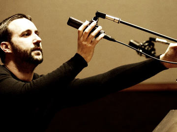 Jason La Rocca with his LCT 640 studio condenser microphone
