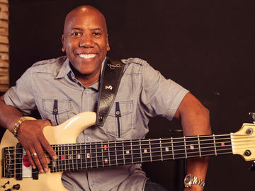 Nathan East with his Bass