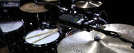 This image shows the DTP Beat Kit Pro 7 on a drum kit