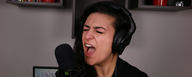 Lauren Babic using the LCT 540 SUBZERO microphone